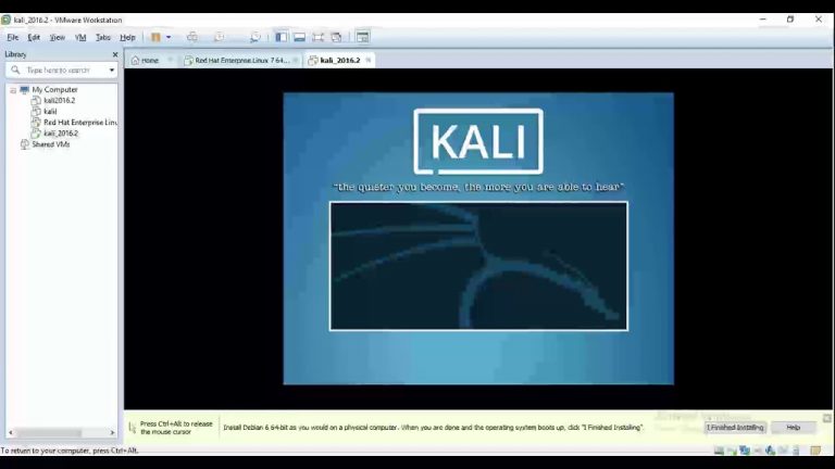 Kali linux vmware tools install